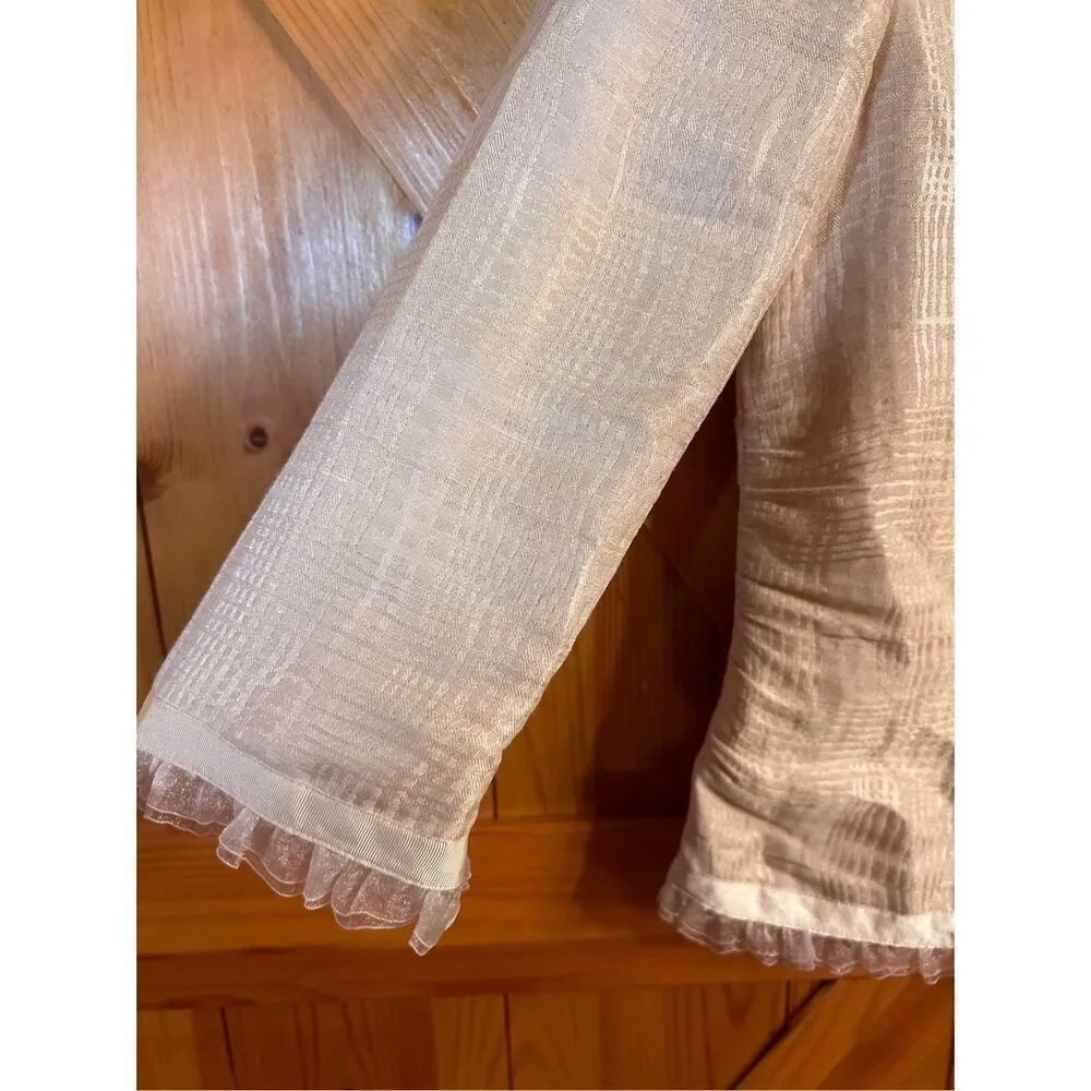 Spiegel pail yellow Button Up Coat Jacket Blazer Size 8 (4503) - Image 2