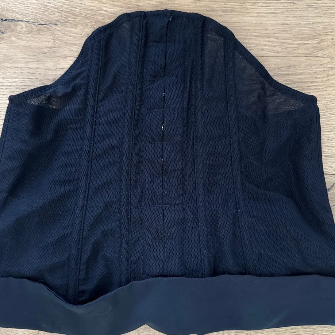 White Fox Bustier Strapless Bad At Love Size XS Black - Image 2