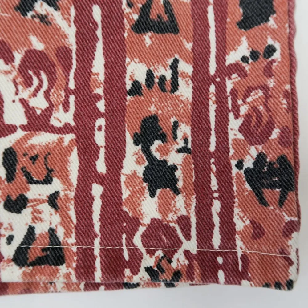 Vintage 90s Arizona Aztec High Waisted Denim Shorts - Image 6