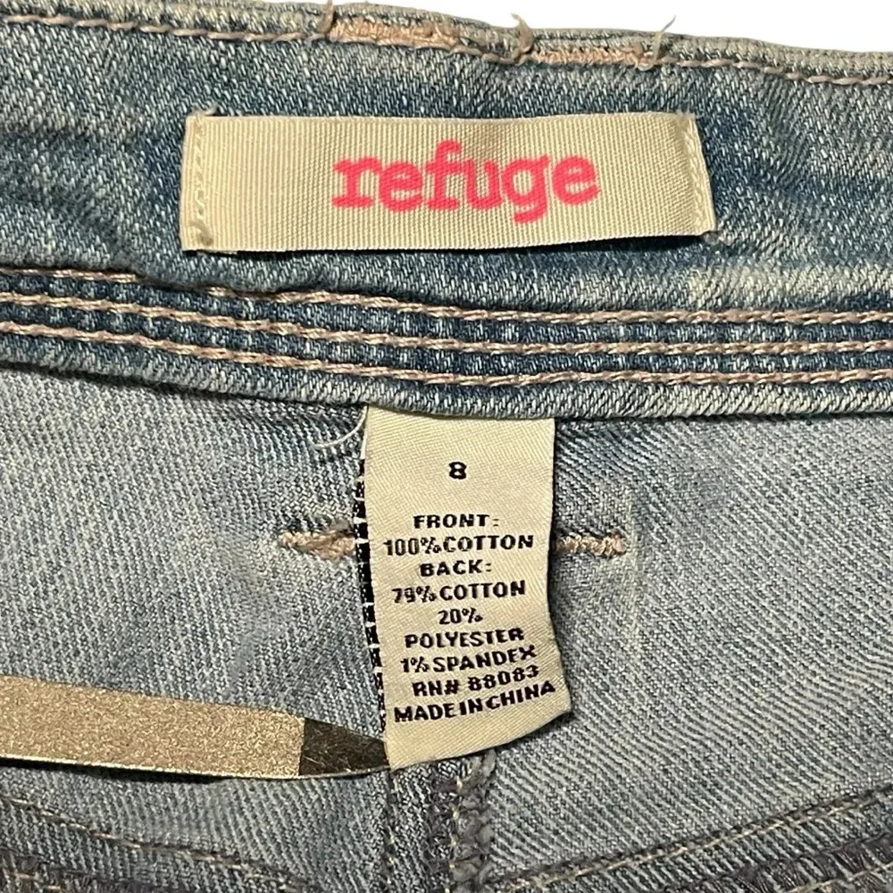 e Distressed Jeans Women’s Size 8 Light Stone Washed Denim - Image 9