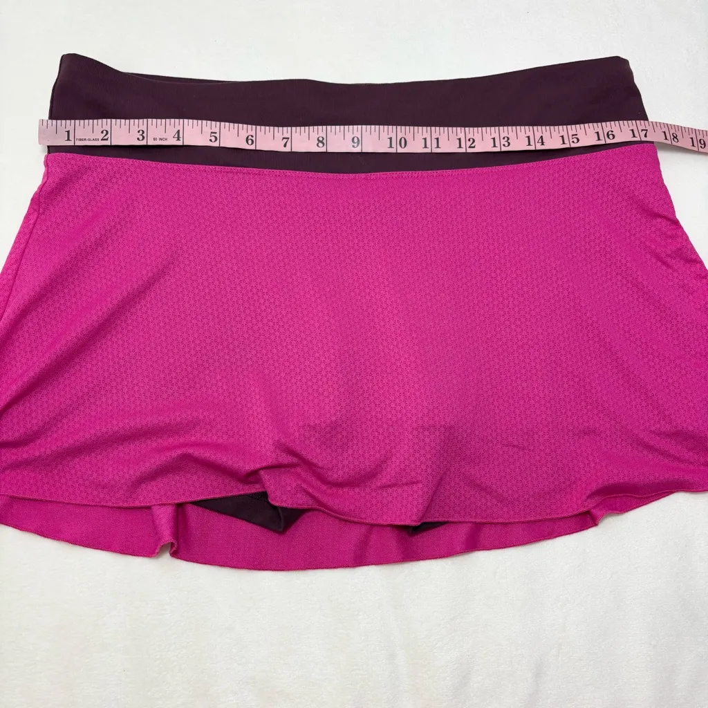 Patagonia Pliant Side Hike Skirt Pink and Purple Mini Skort Size L - Image 7