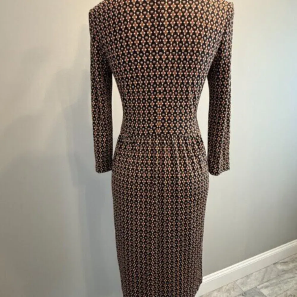 NEW Tory Burch women's XS 100% Silk Navy/Red/Blue/White Dress MSRP $149. - Image 7