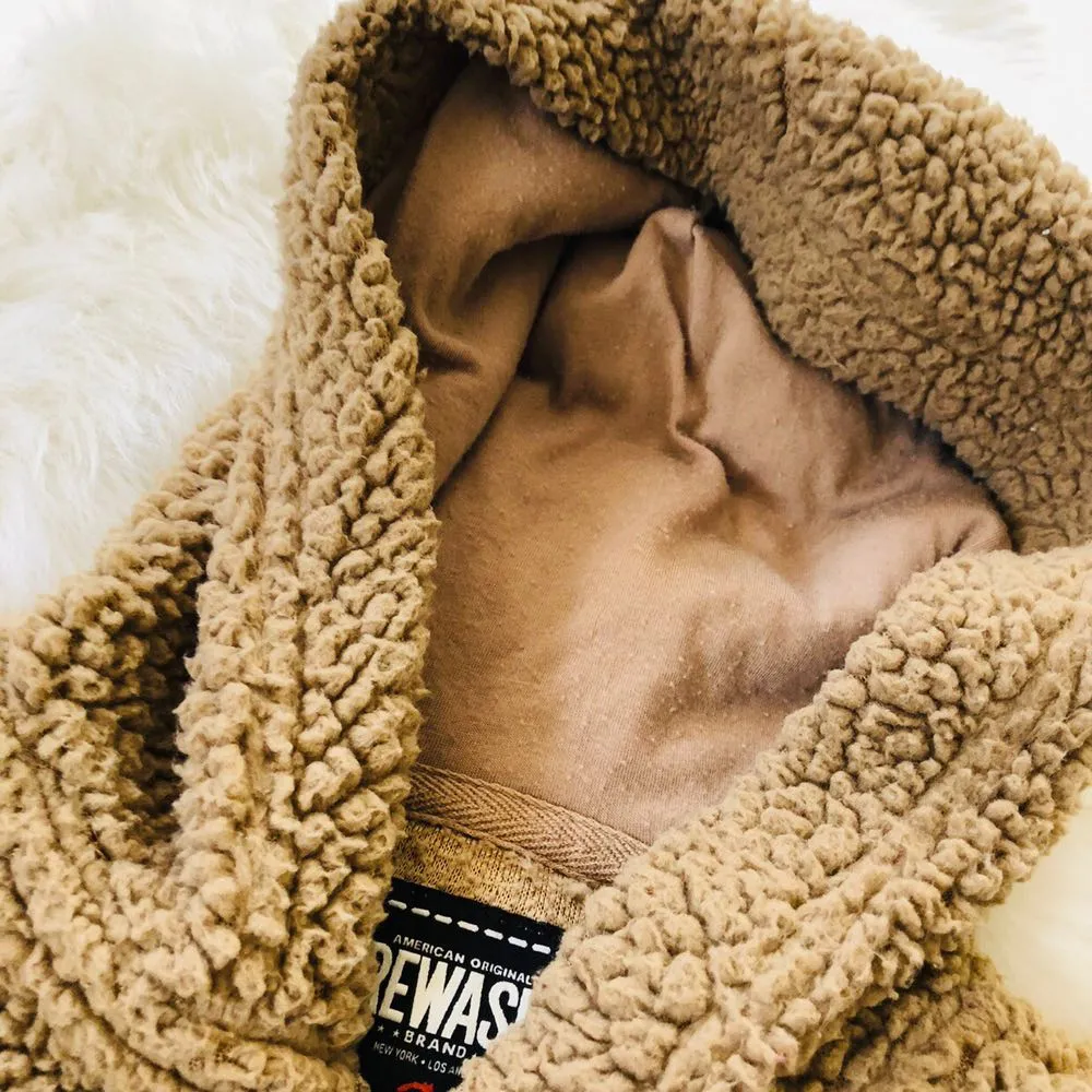 REWASH  Hooded Teddy Fuzzy Bear Zip Up - Image 8