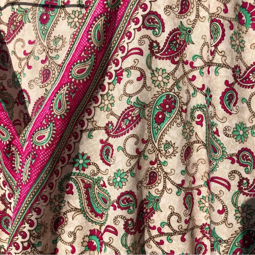 Ana & Kate Paisley Swim Coverup, One Size Pink Size undefined - Image 3