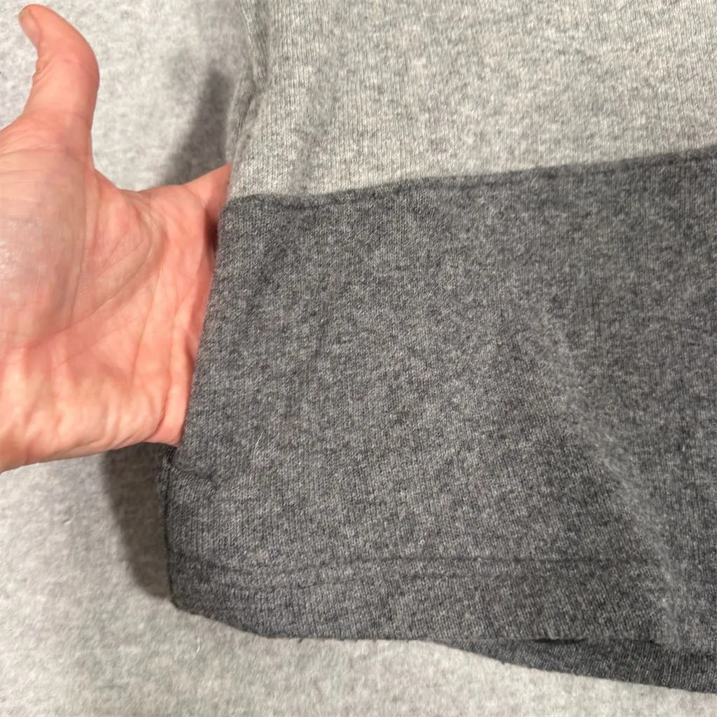 Prana Women's Gray Striped Mock Neck Pullover Dessau Sweater Size Large - Image 4