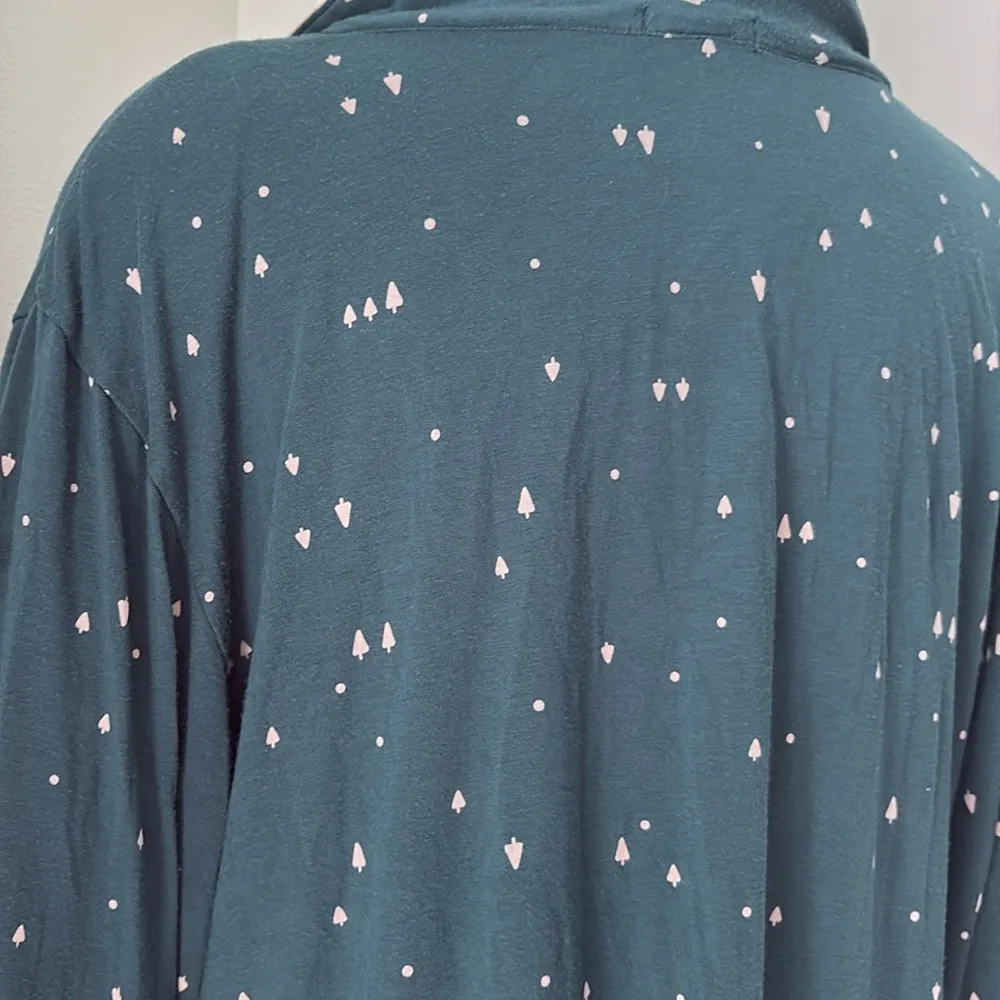 Eberjay Eberjey Green Christmas tree pajama top XL - Image 6