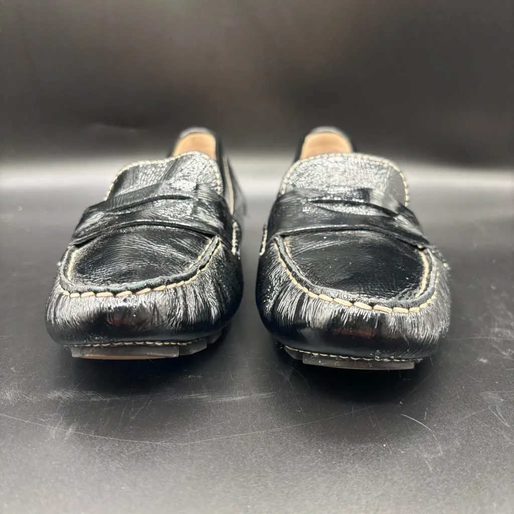 Cole Haan Women’s Shoe Patent Penny Loafer Driving Black Shiny India Size 7 1/2” - Image 3