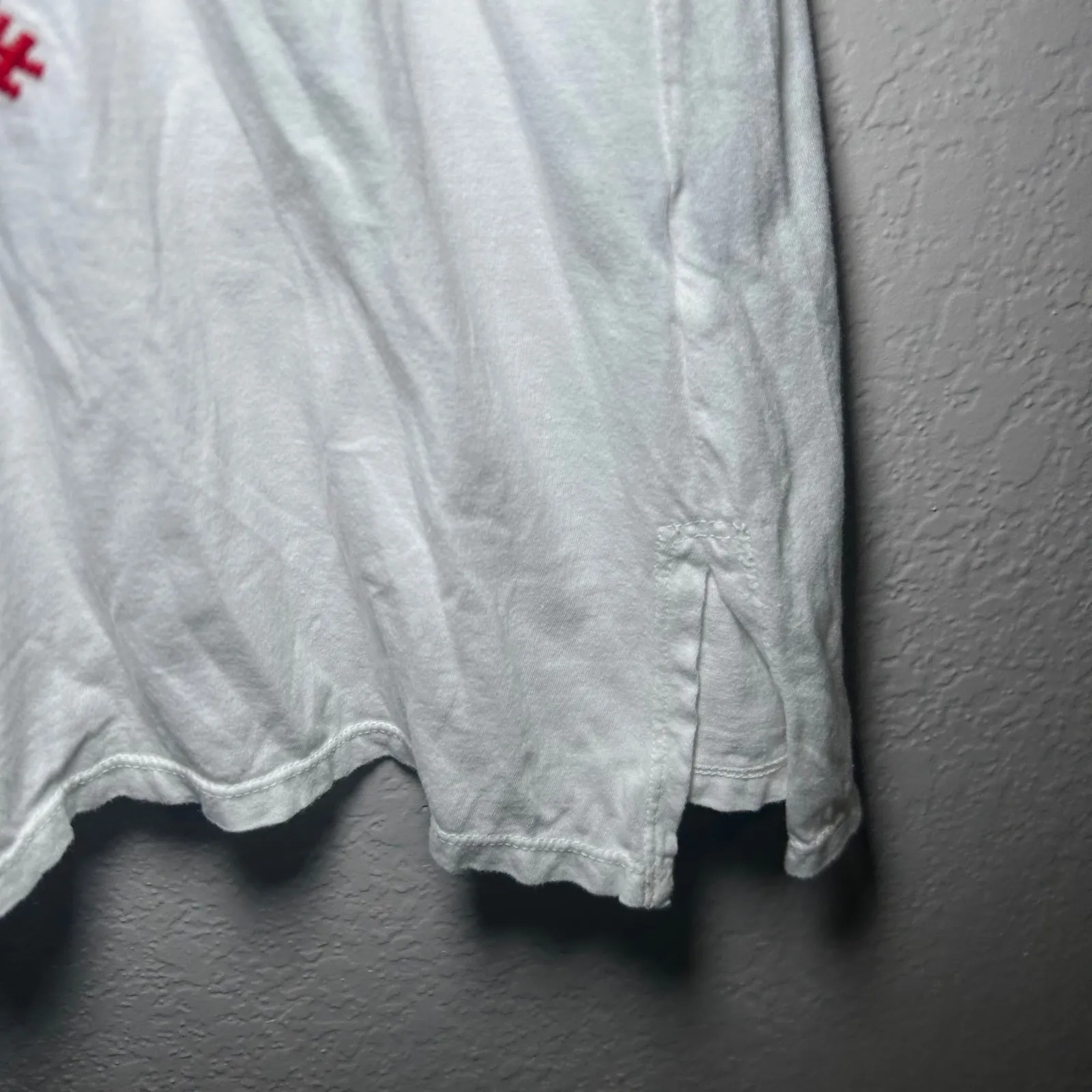 Johnny Was white T-shirt dress embroidered women's small boho - Image 5