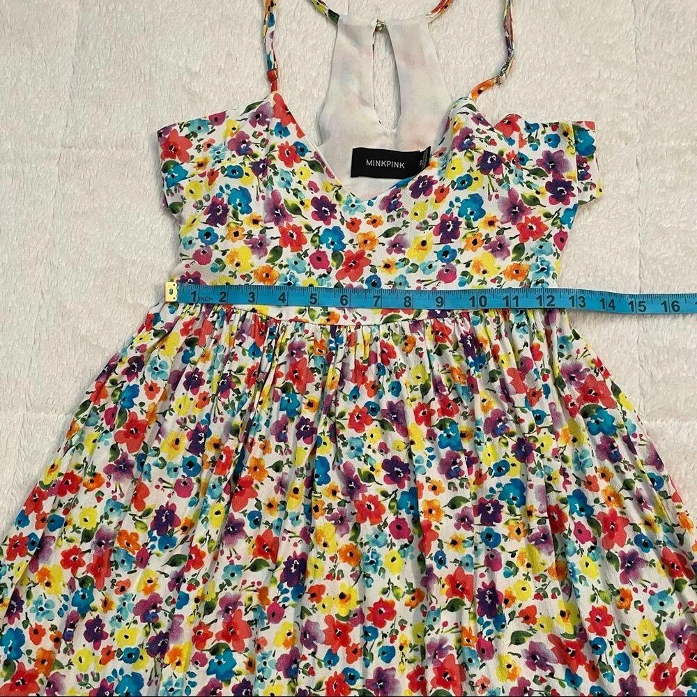 MinkPink White Floral Mini Dress - Image 12