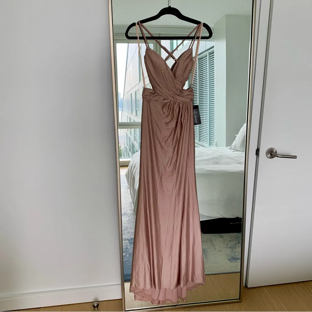 La Femme 30504 Criss-cross Side Cutout Gown - Image 2