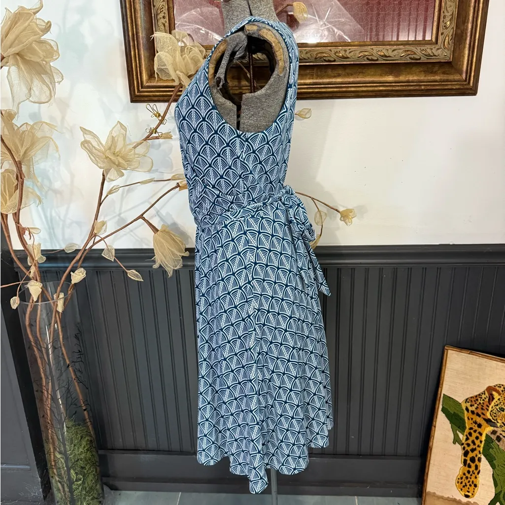 41 Hawthorn Lorene Faux Wrap Knit Dress in Teal Green ~ Size Medium 💚🍄 Blue - Image 3