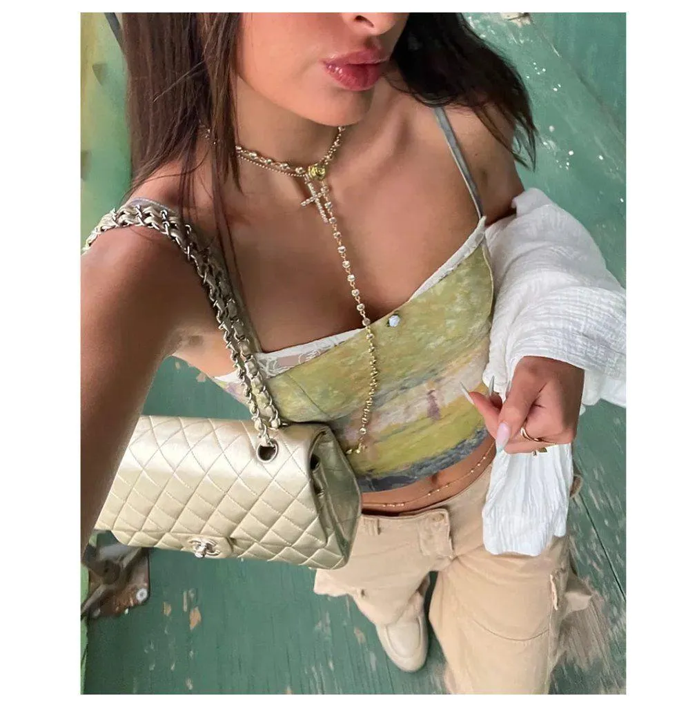 EDIKTED Picture Perfect Lace Bra Top in Green Size Small - Image 8