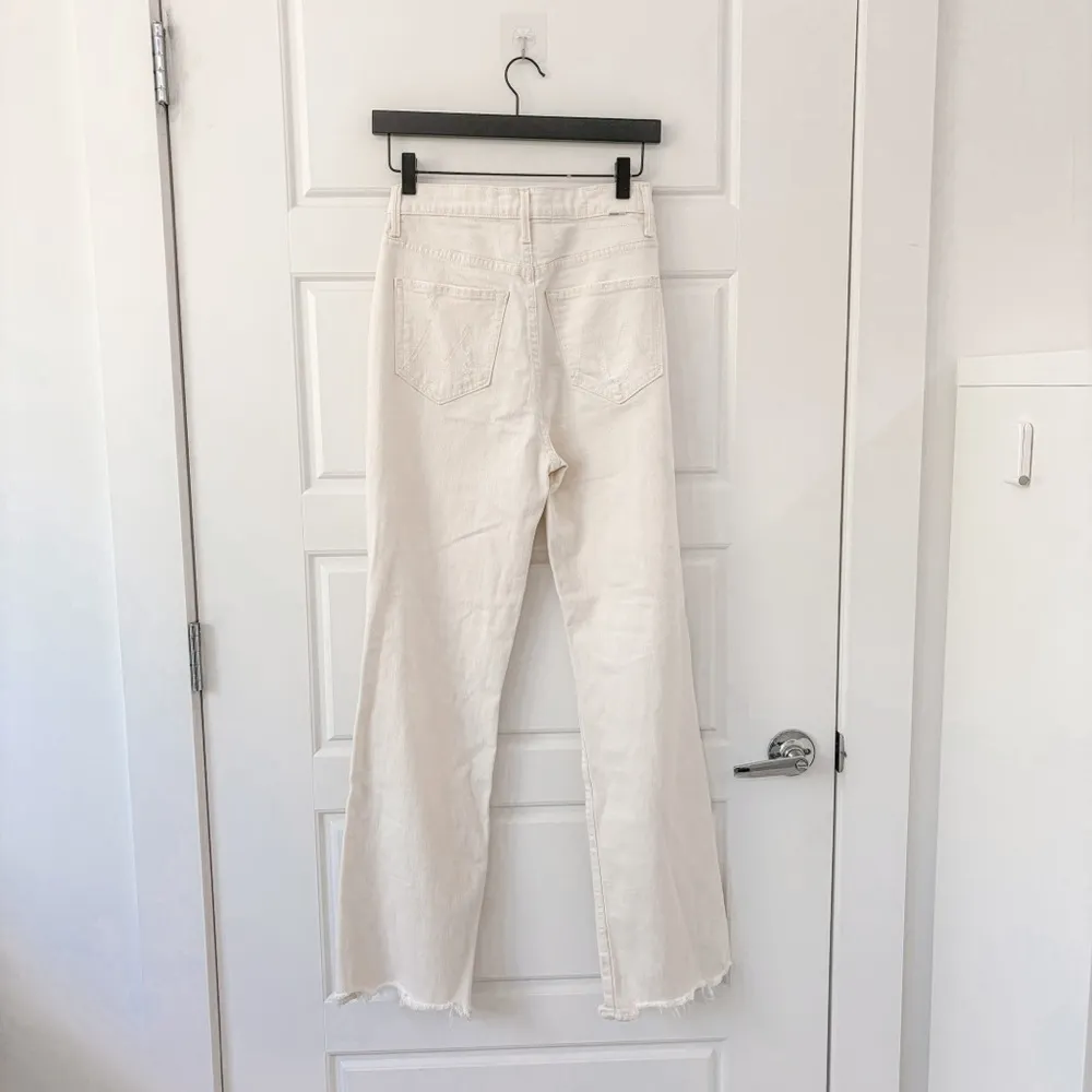 Mother Superior High Waisted Tunnel Vision Sneak Jeans Unnatural Acts White Size 24 - Image 7