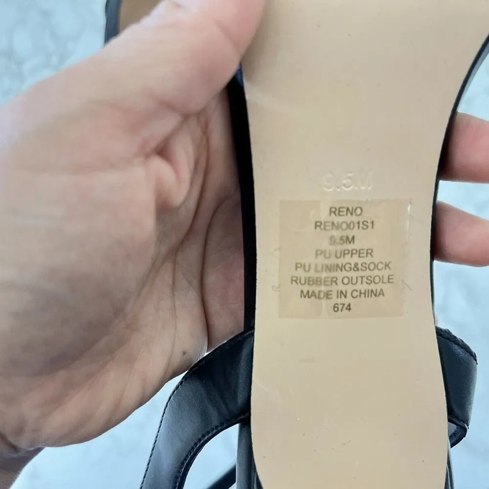 Steve Madden Reno Sandal Women's Black Size 9.5 - Image 6