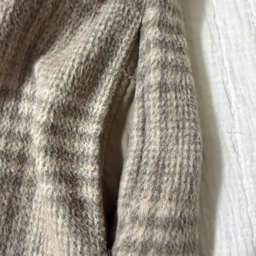 JOIE Plaid Shacket Button Down Shirt Jacket with 2 Pockets; NWOT; size XL - Image 6