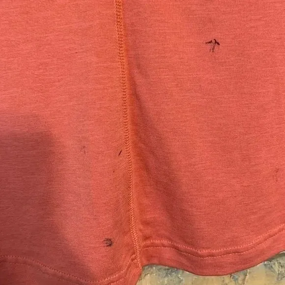 The North Face Top Womens Small Orange‎ FlashDry Athletic V-Neck Performance Tee - Image 4