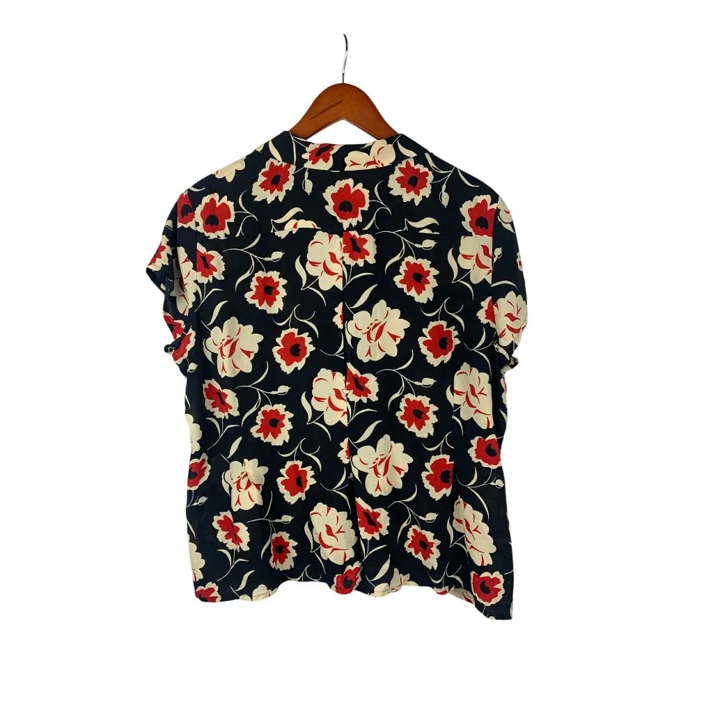 Jones New York Floral Silk Two-Piece Dress Set Size 16 - Image 6