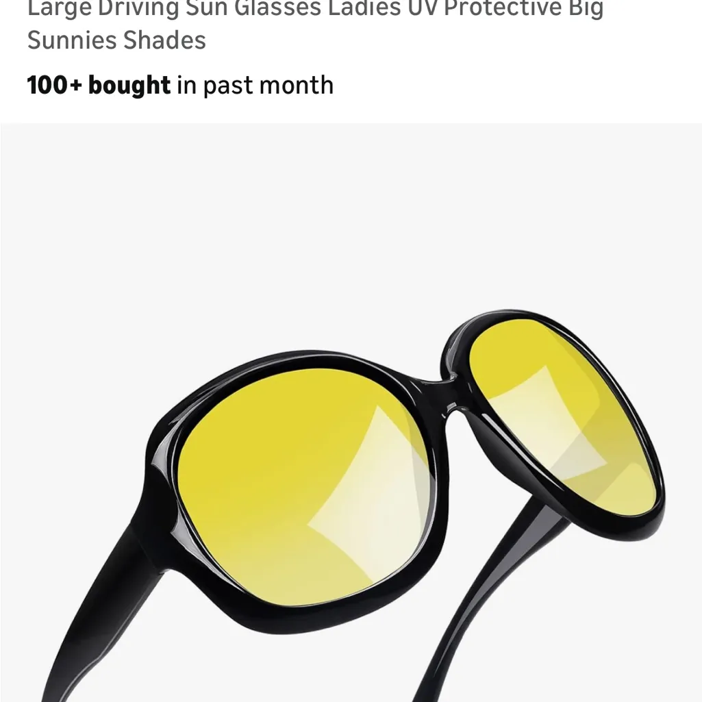 Joopin Oversized Sunglasses Womens Trendy Polarized Large Driving Sun Glasses Black - Image 5