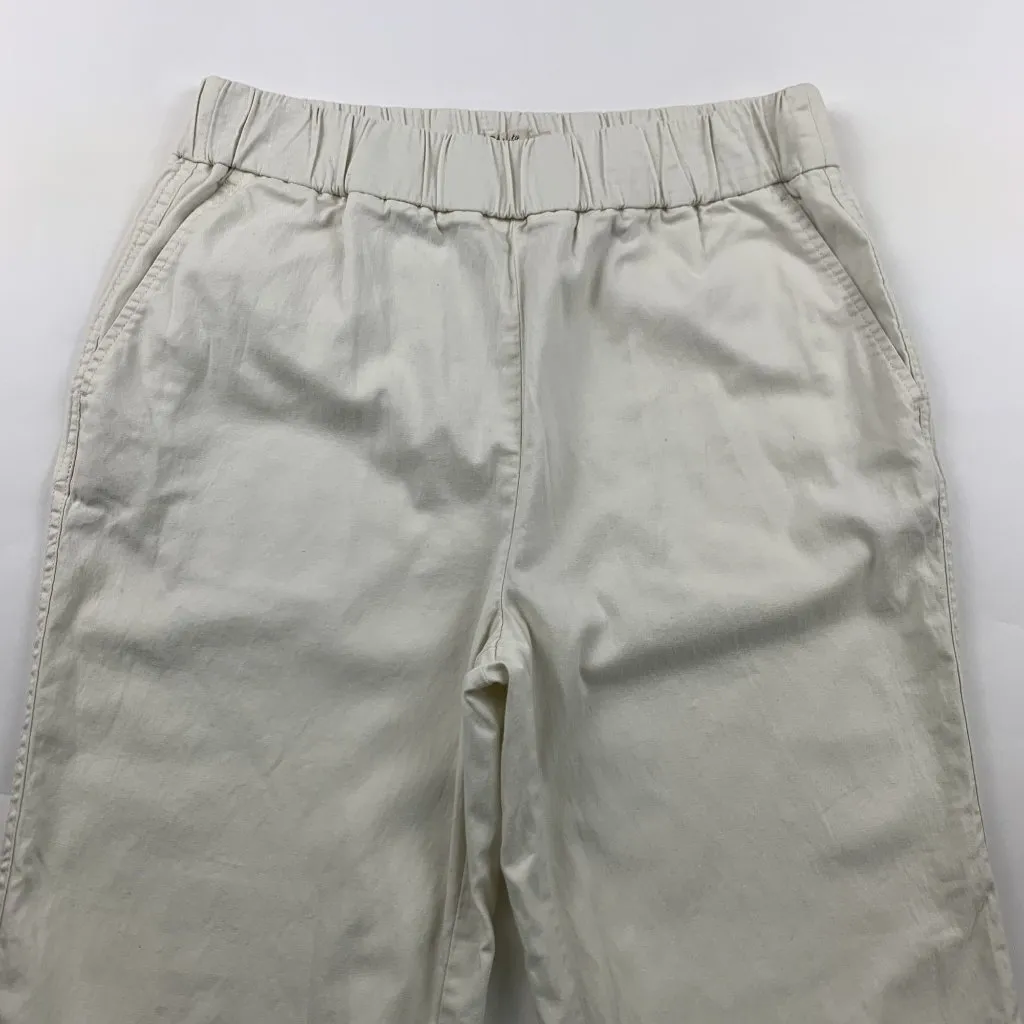 Faherty Light Tan Poplin Relaxed Leg Ankle Pant M - Image 2