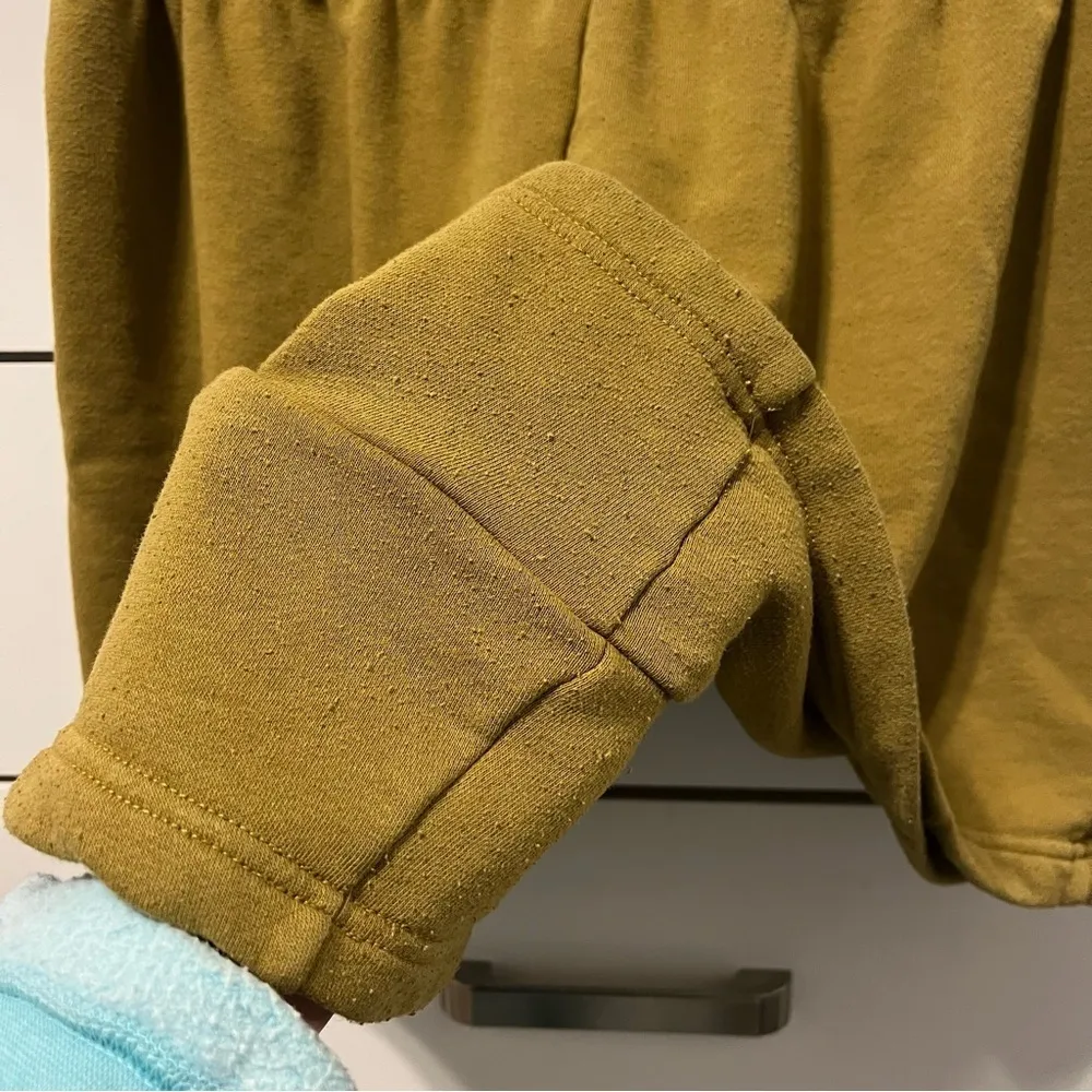 Aerie Retro Gym Shorts Green / Yellow - Image 5