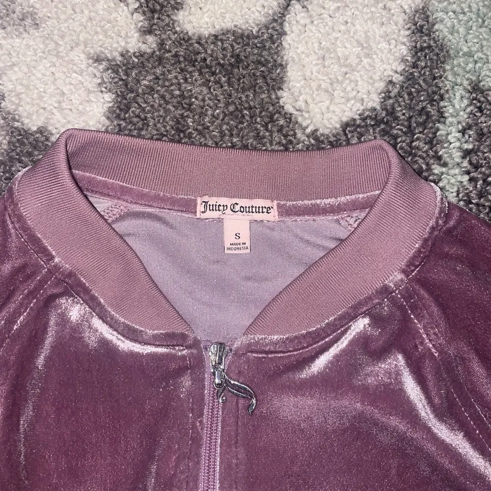 Juicy Couture Y2K Velour Track Jacket size small - Image 4