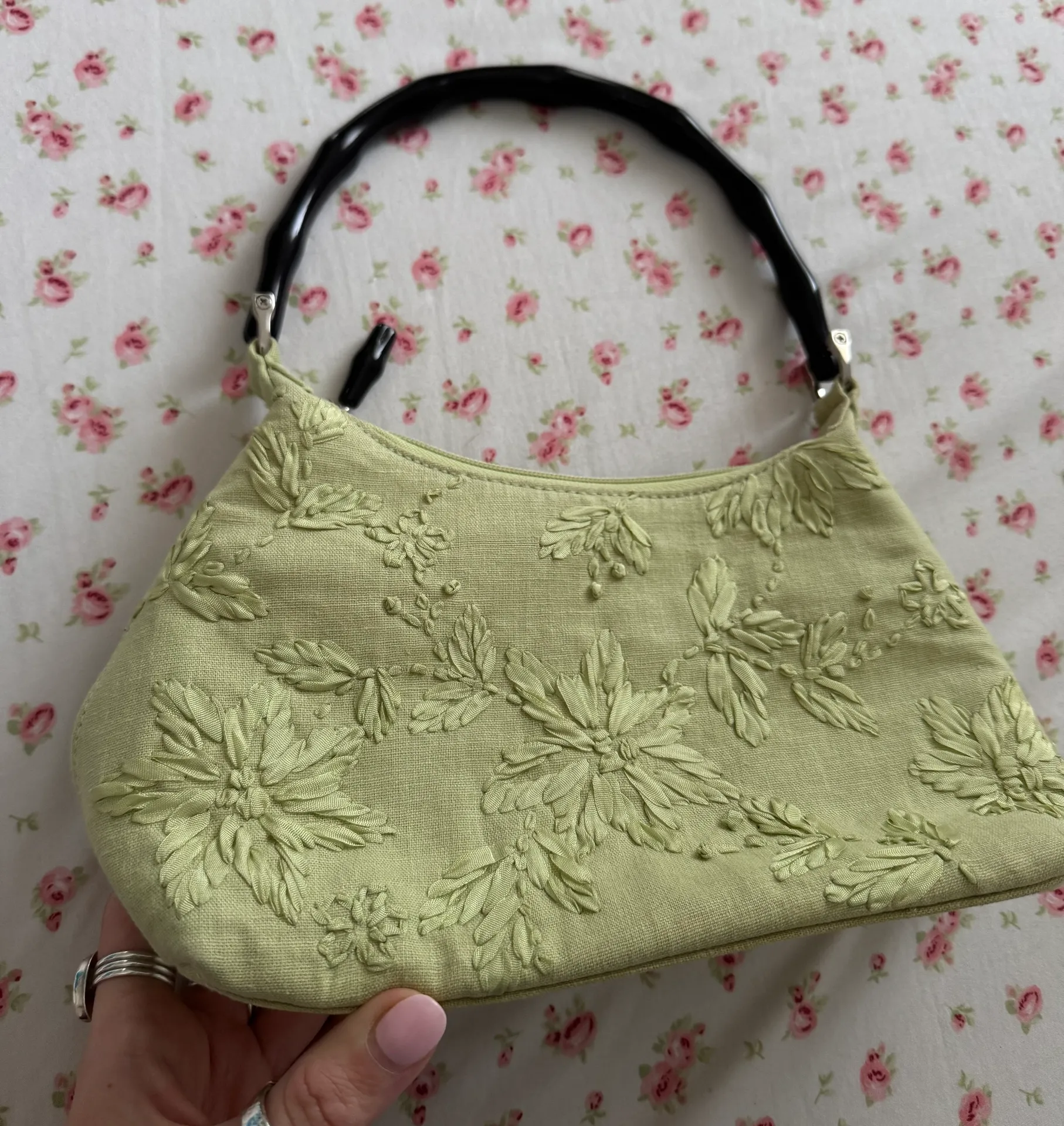 Vintage green purse  - Image 4