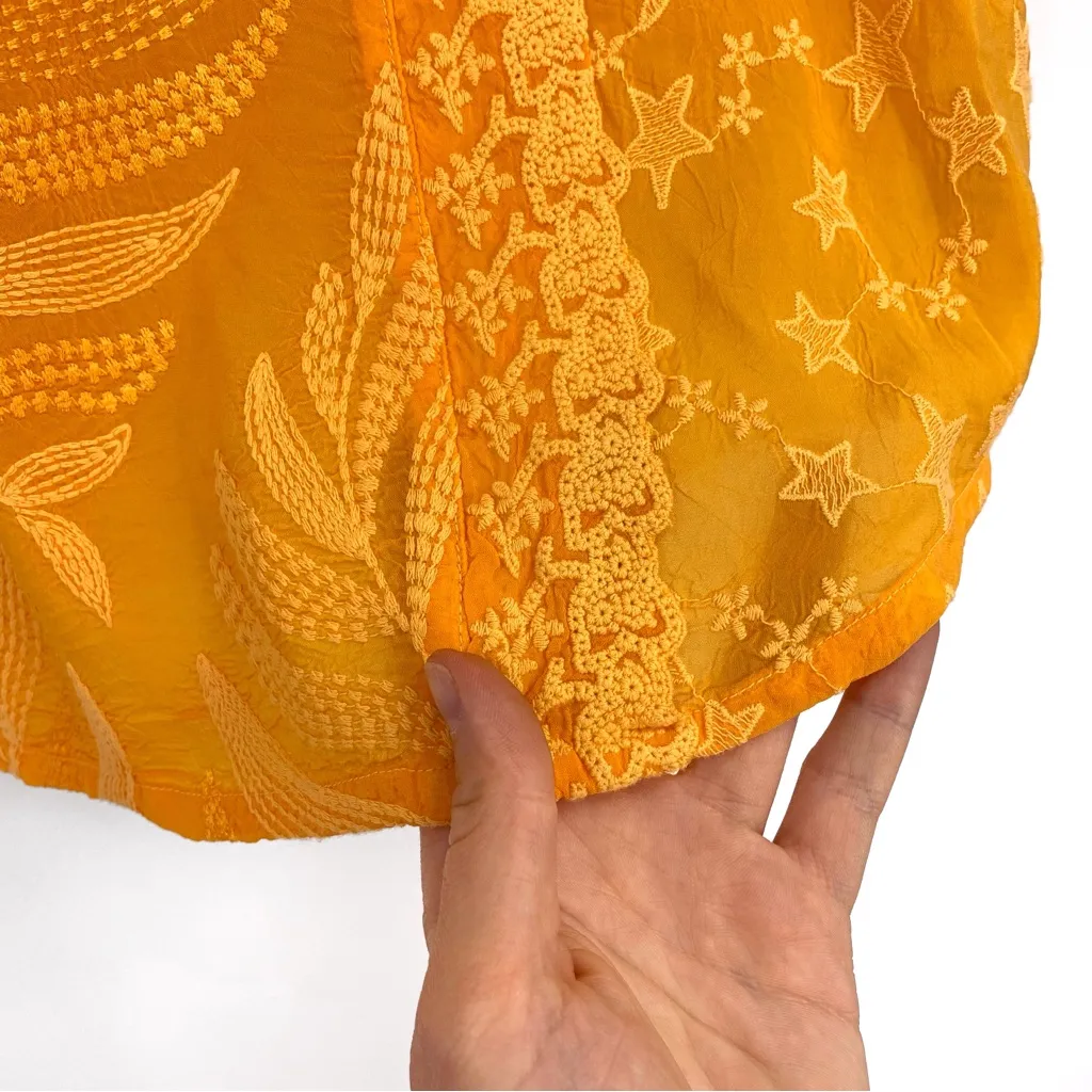 JOHNNY WAS Leafy Concetta Blouse Orange XS - Image 3