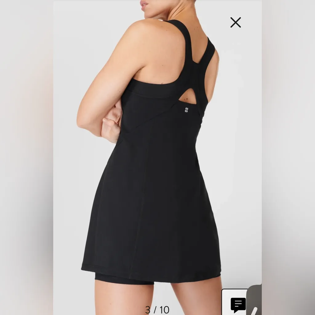 NWT Sweaty Betty Power Pro Racerback Workout Sport Dress Black‎ Sz XS $148 - Image 4