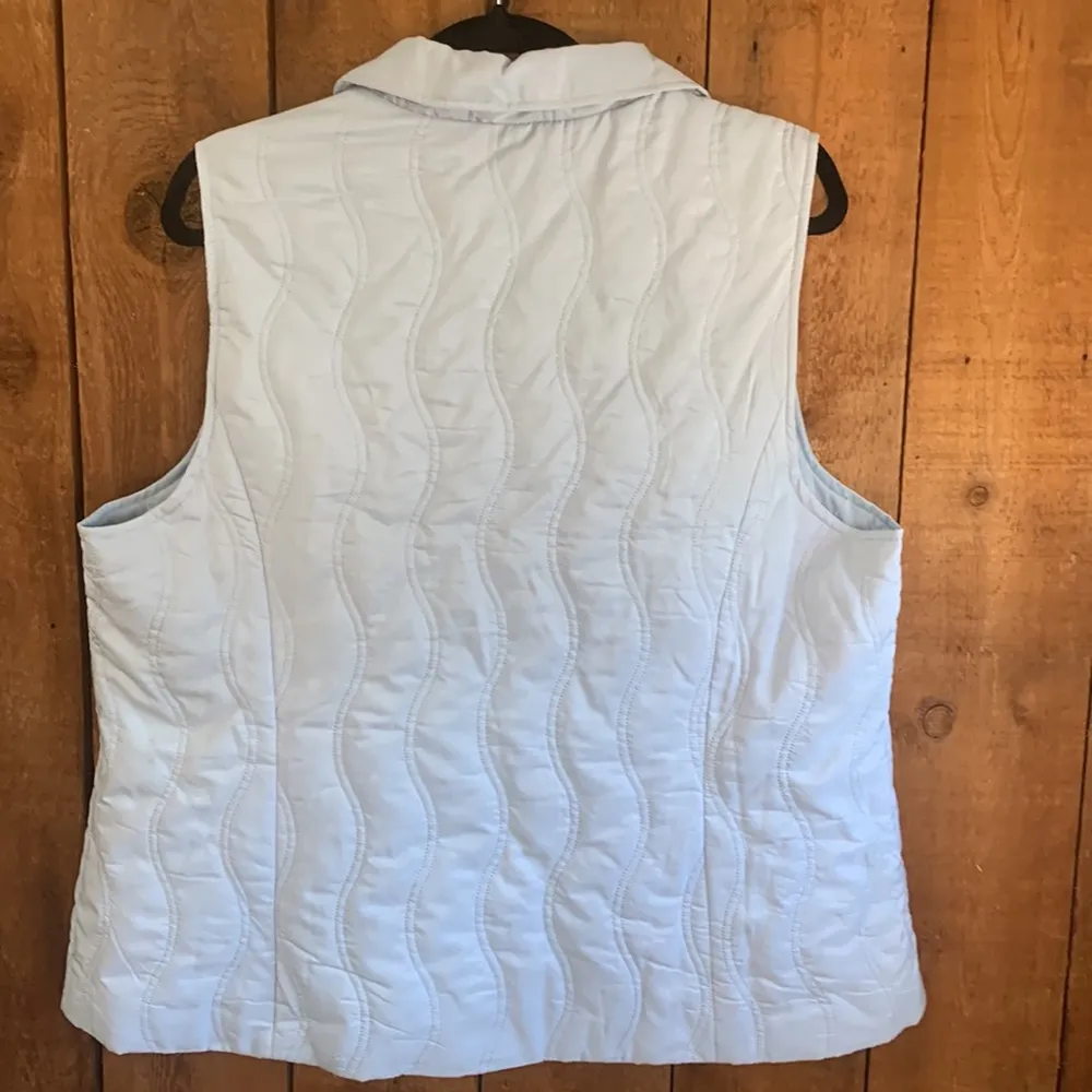 Cj banks powder blue vest size 1x - Image 6