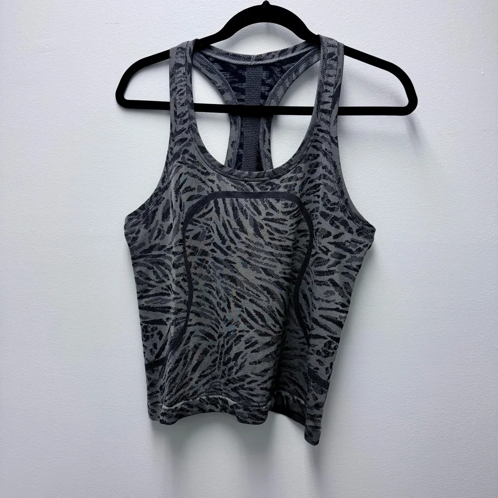 Lululemon Swiftly Tech Racerback Tank 2.0, Race Length
Black & Grey | Size 10 - Image 3