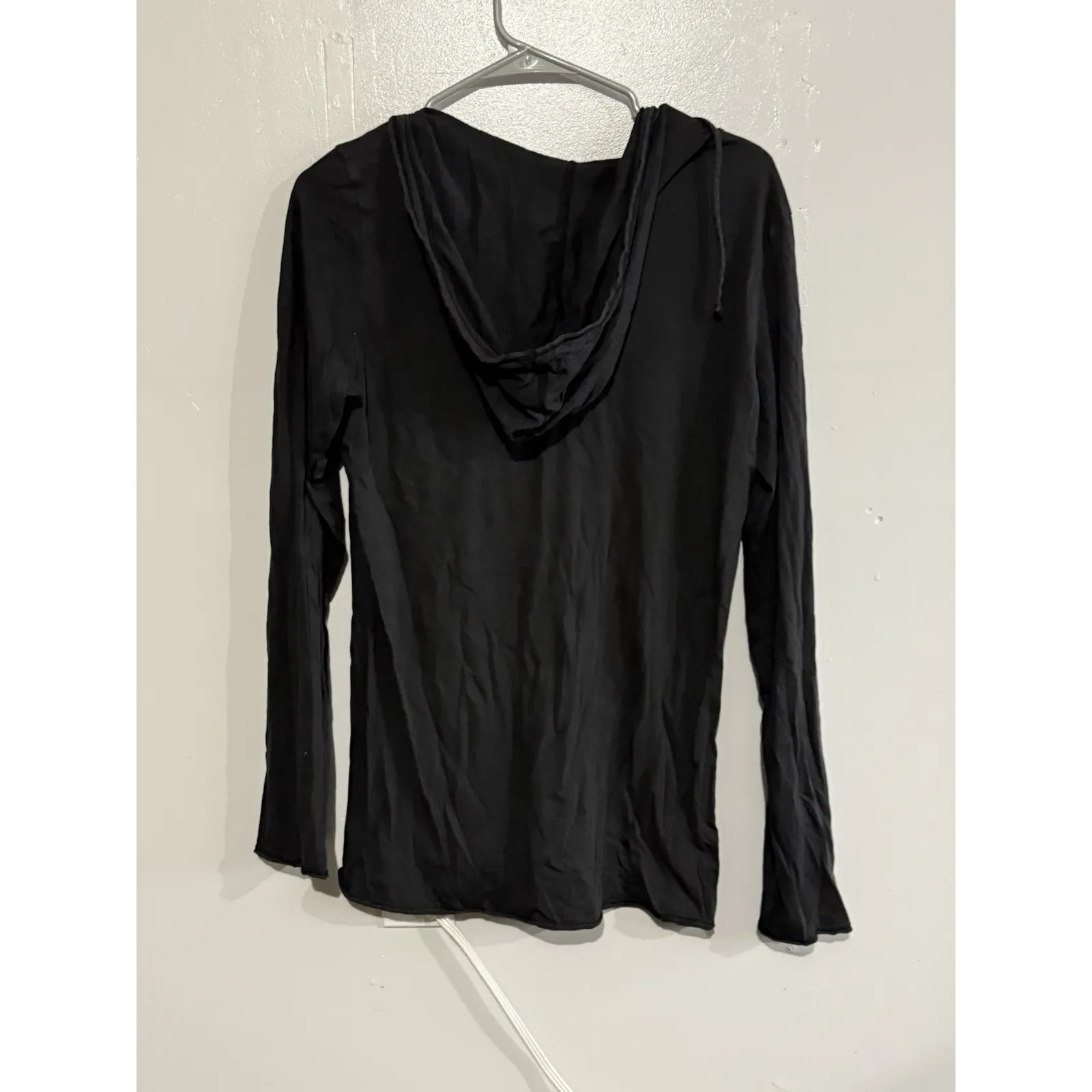 Life Is Good Long Sleeve Hoodie T-Shirt Lightweight Charcoal Women's Size M - Image 5