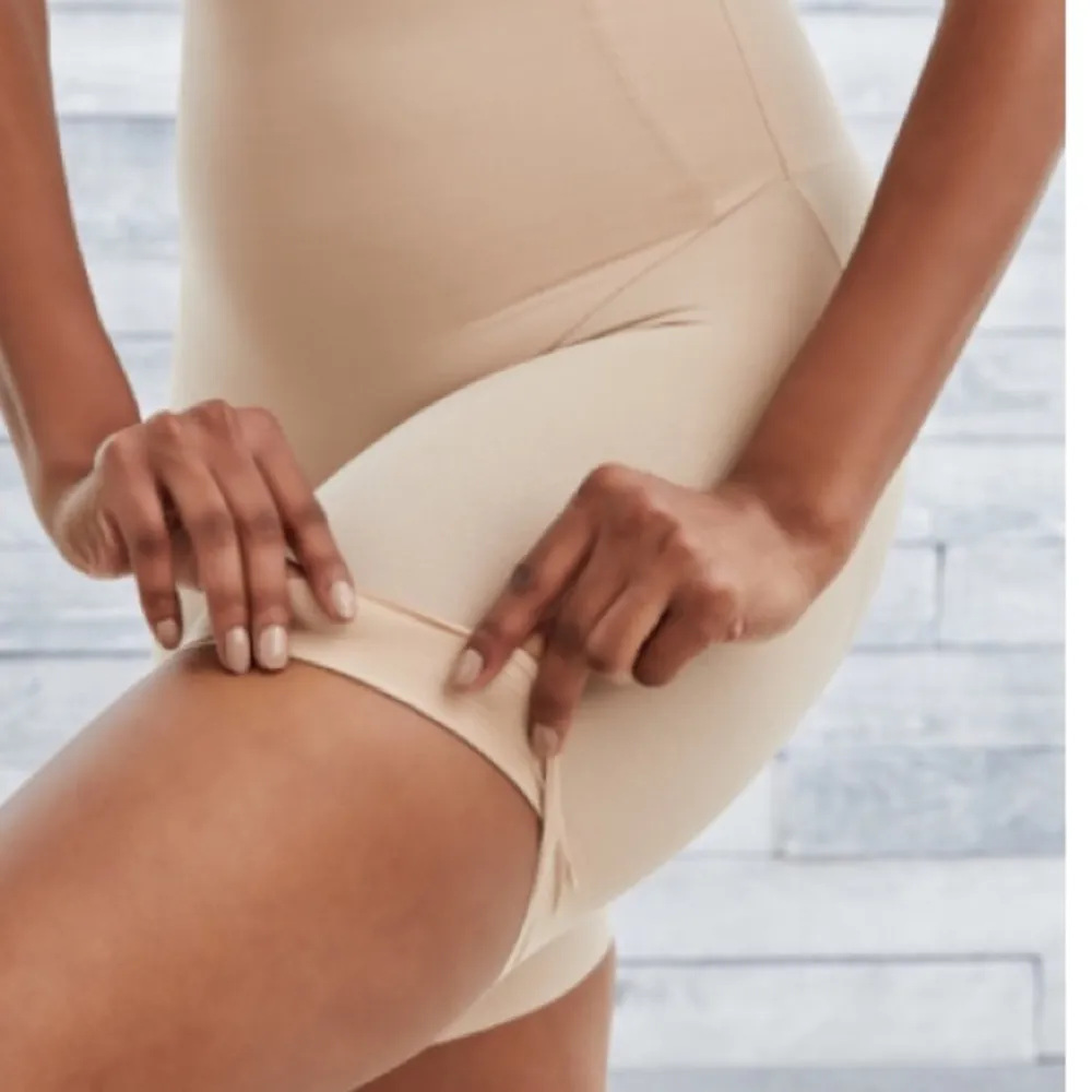 TC FINE SHAPEWEAR THIGH SLIMMER BACK MAGIC BASIC Black Size M - Image 4