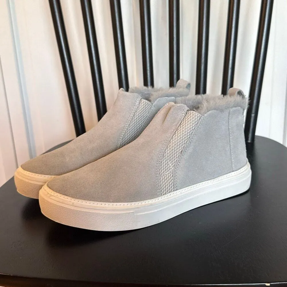 Tom’s Bryce leather grey faux fur lined sneaker bootie size 6 - Image 6