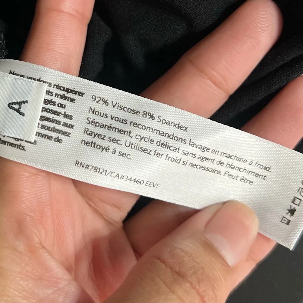 EILEEN FISHER Casual Knit Pull On Black Pants Trousers Joggers - Image 8