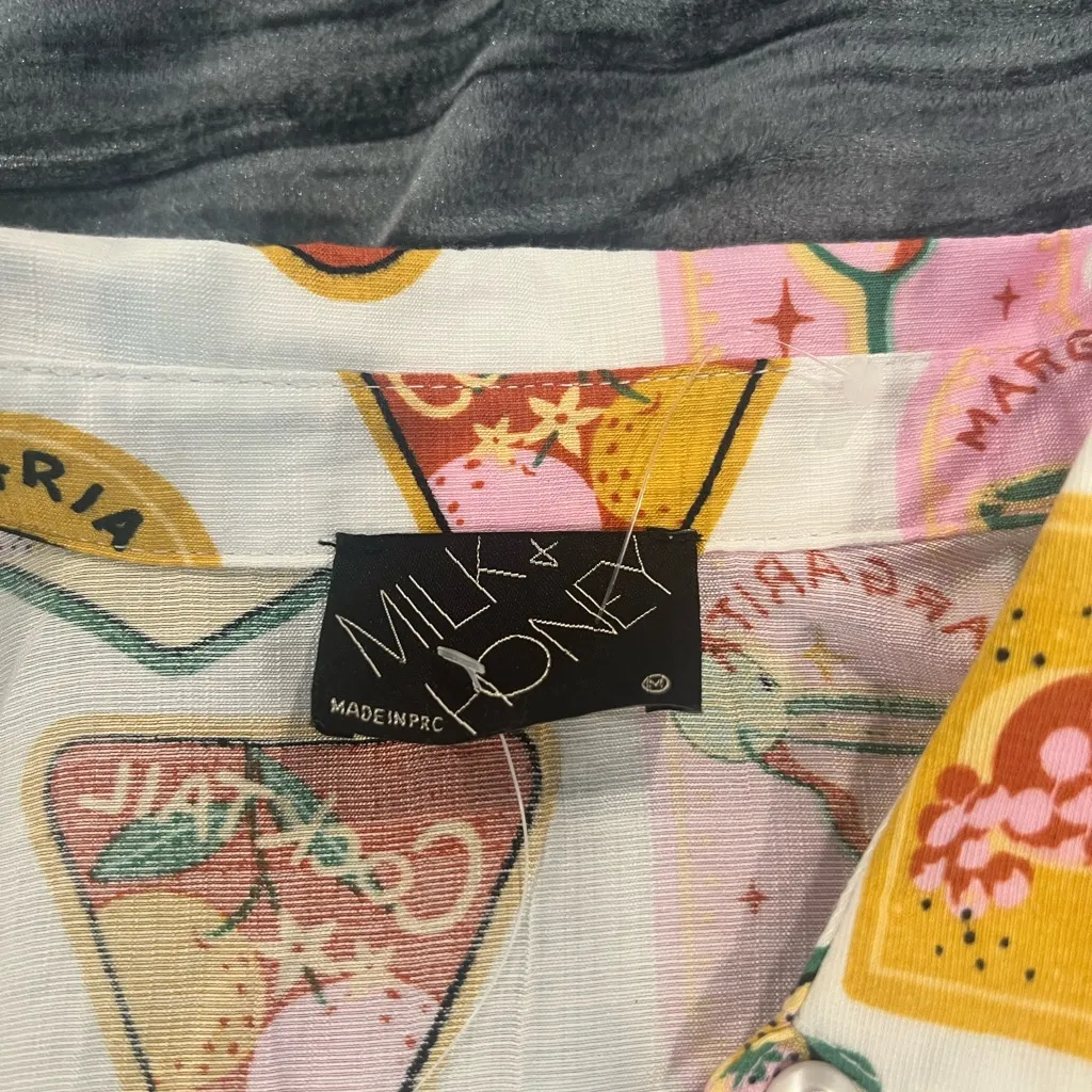 Colorful Graphic Margarita Button - Image 3