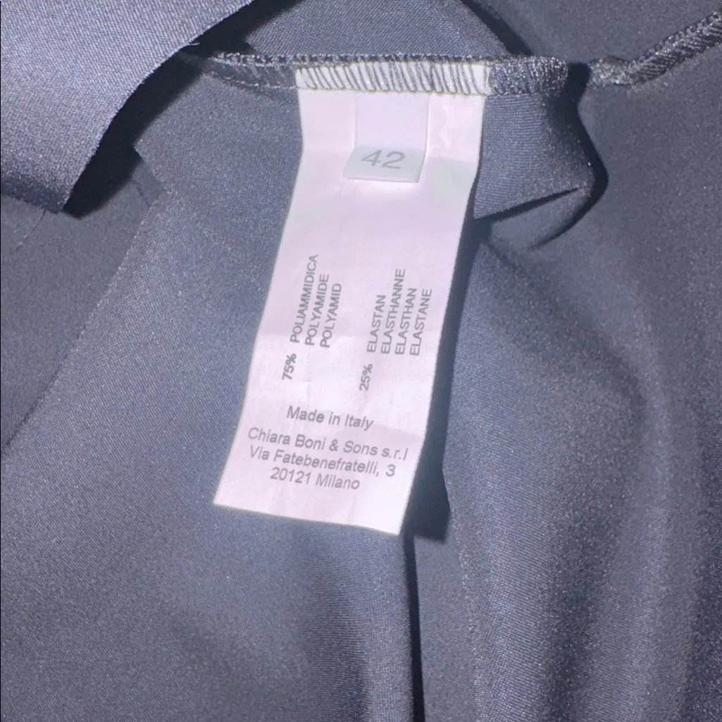 NEW Chiara Boni La Petite Robe Fiynorc Black midi dress sz - Image 5