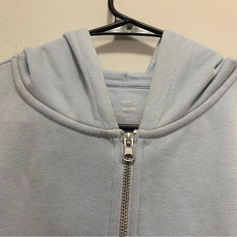 Aerie Ombre Blue Cropped Hoodie Size XS - Image 3