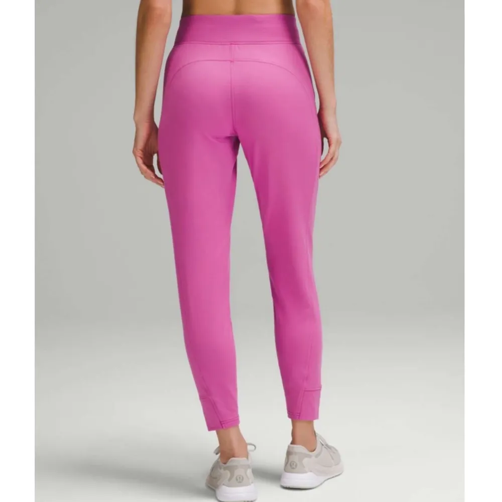 Lululemon It’s Rulu Run High Rise Fleece Jogger Pants Pow Pink Tone Size 8 NWT - Image 2
