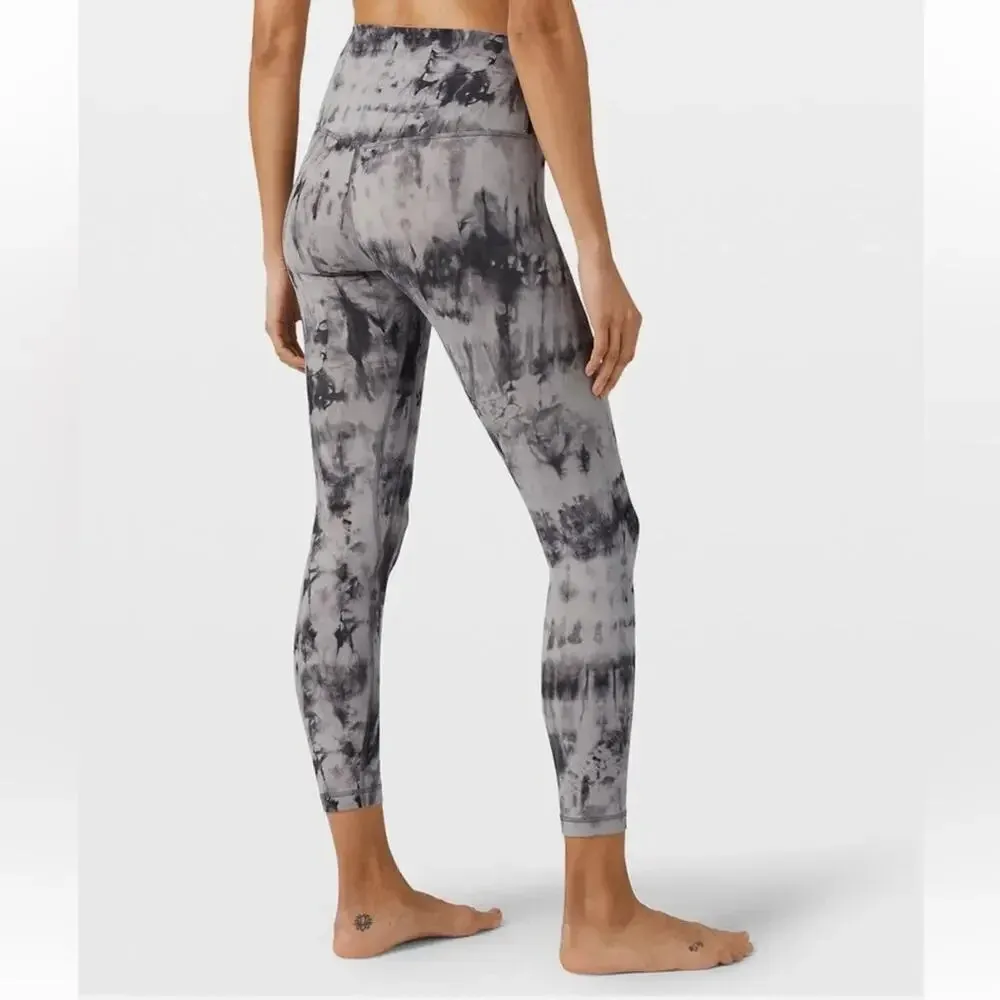 Lululemon Women’s Sz 6 Align 25" Pant Leggings Game Day Dark Chrome Black Multi - Image 8