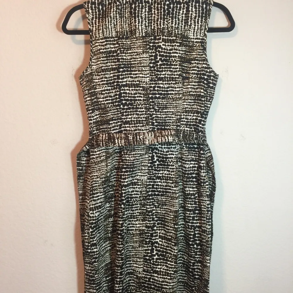 Calvin Klein Animal Safari Print Tie Shirt Dress - Image 7