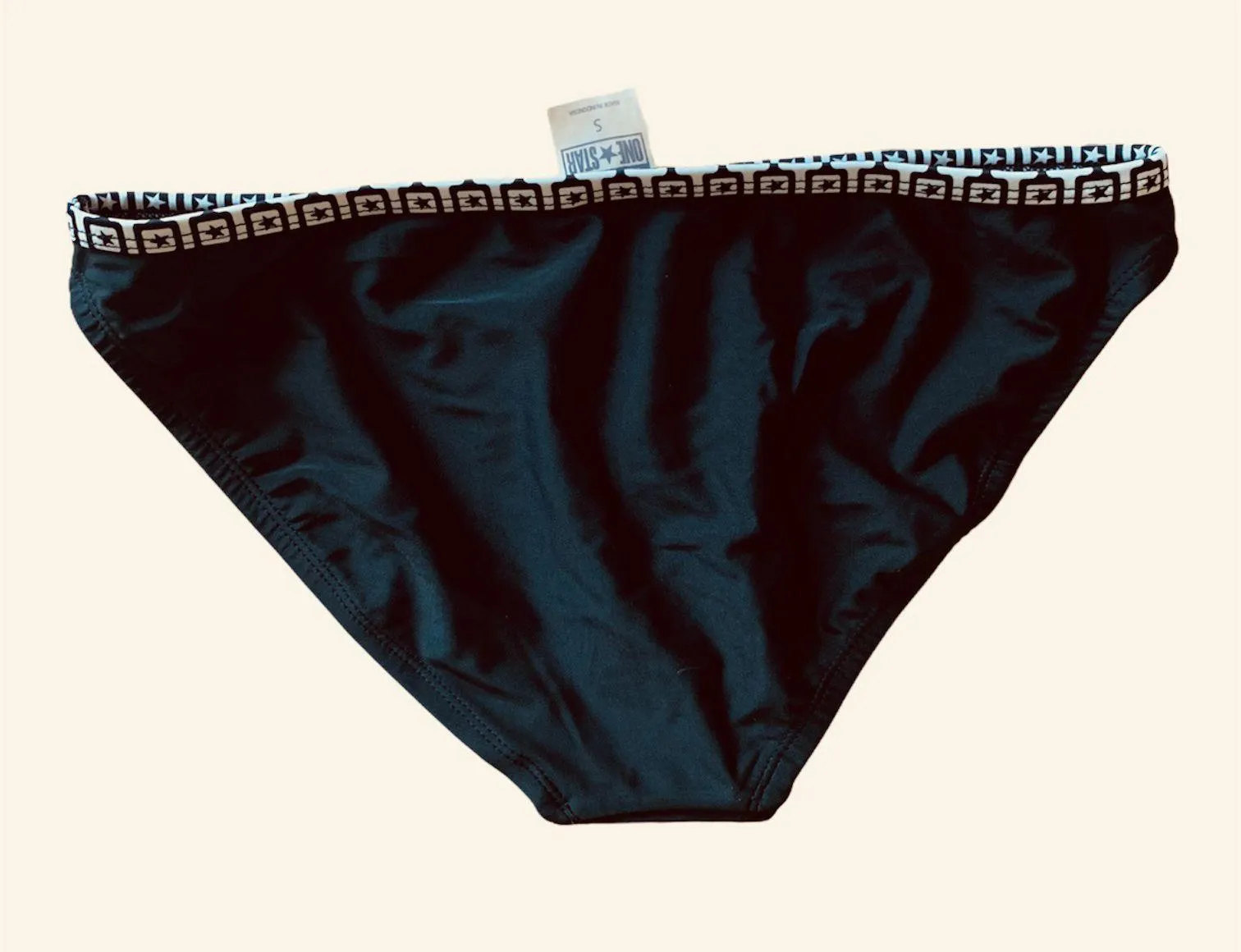 Black Bikini Bottom  One Star Small NWT - Image 5