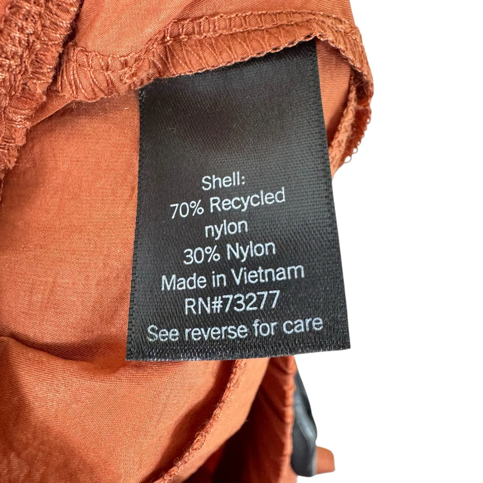 FLX 100% Nylon Orange Elastic Waist Adjustable Windbreaker Athletic Shorts Sz 2X - Image 7