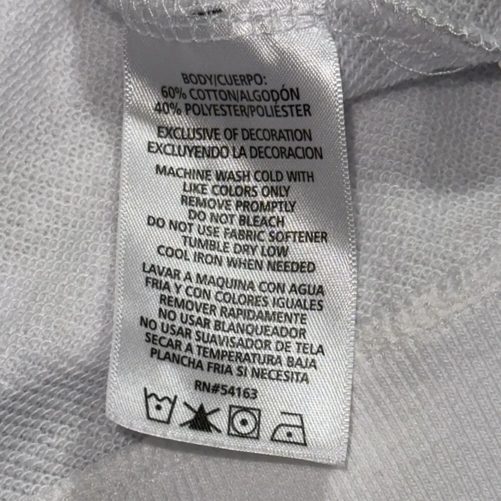 Calvin Klein pullover Gray Camo Sweatshirt size medium v-neck hi low casual wear - Image 7