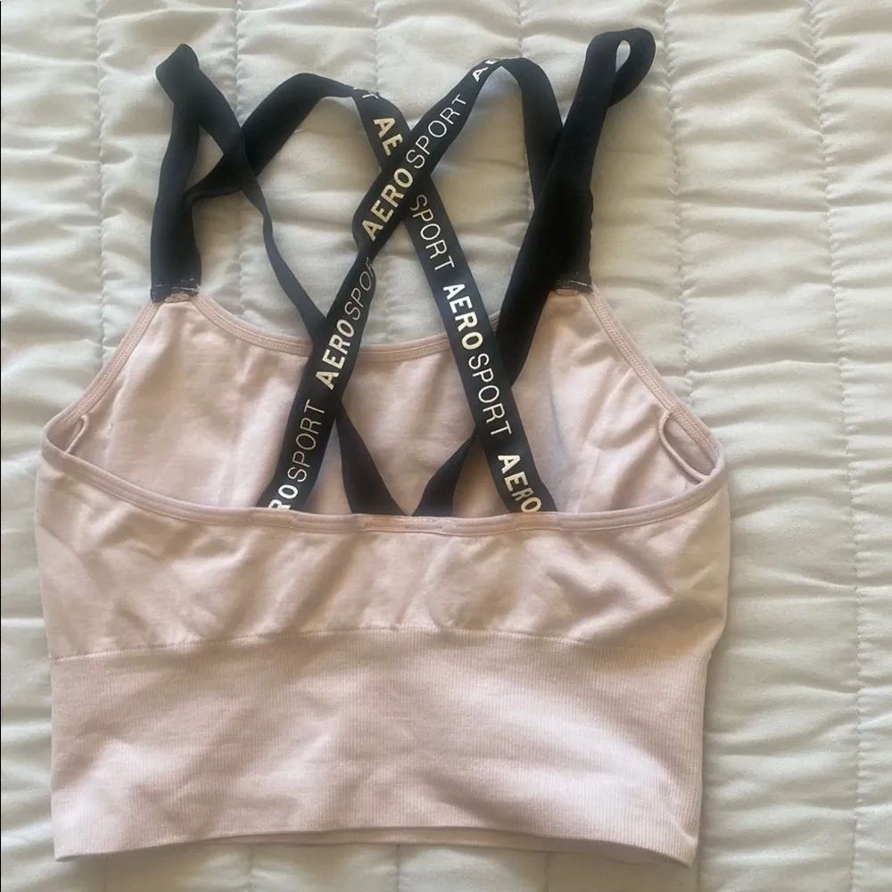 Aeropostale Blush Pink /Light Purple Sports Bra M - Image 2