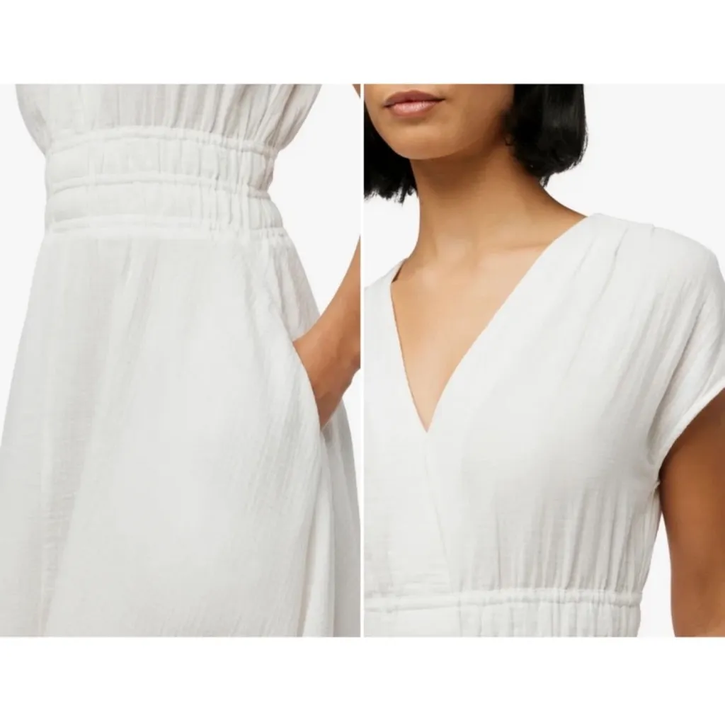 Joe’s Gauze Midi A-Line Dress Ivory S - Image 3