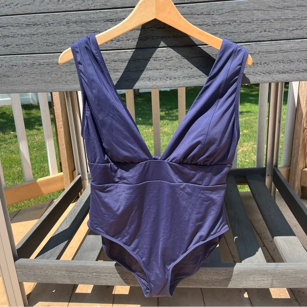 Andie The Mykonos One Piece Swimsuit in Flat Navy Size XL NEW Classic Fit - Image 2