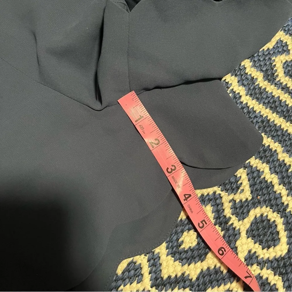 Wilfred Scalloped Hem Short Iron Blue - Image 4