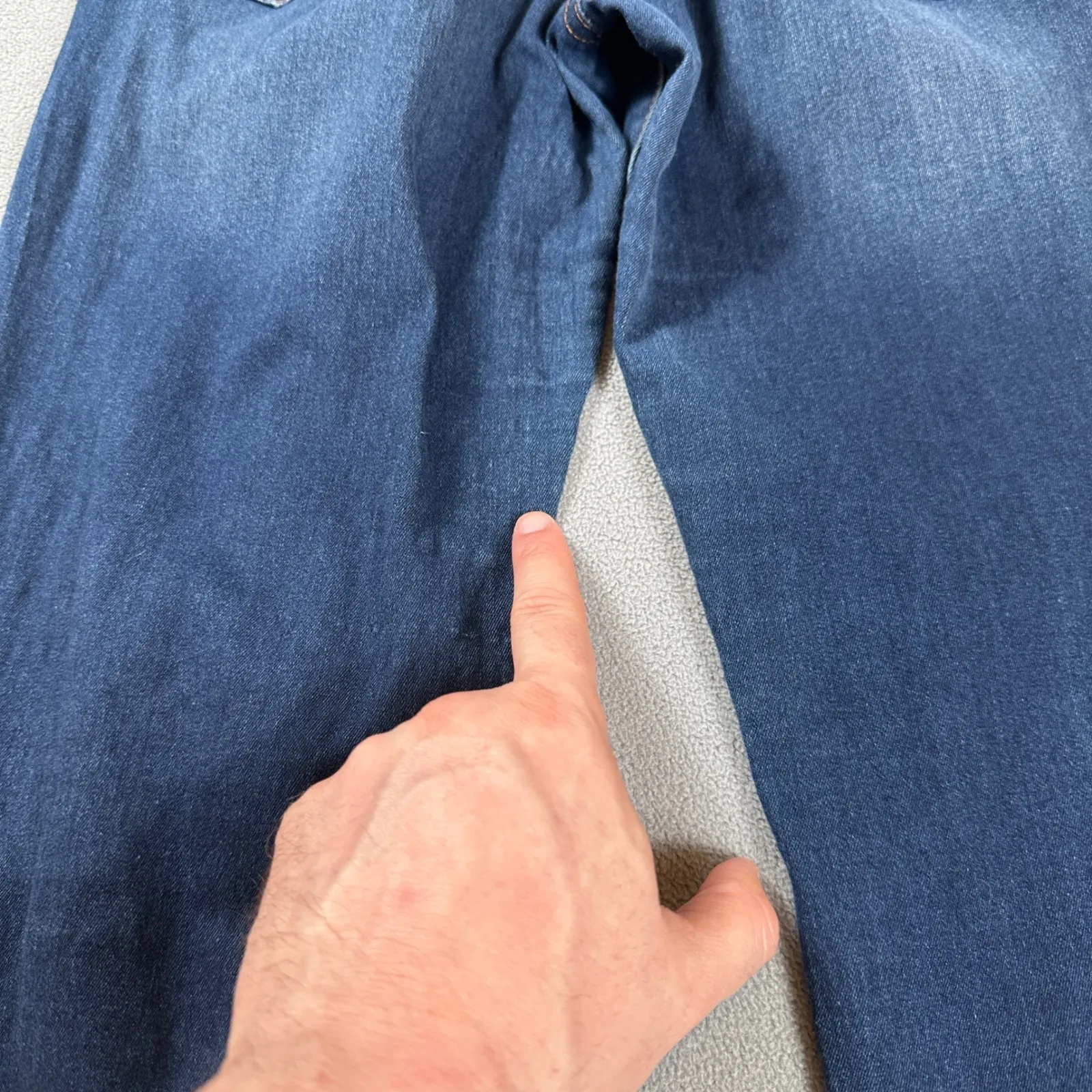 AERO Jeans Womens 10 Reg High Rise Skinny Dark Wash Faded Stretch Slim Denim Blue - Image 8