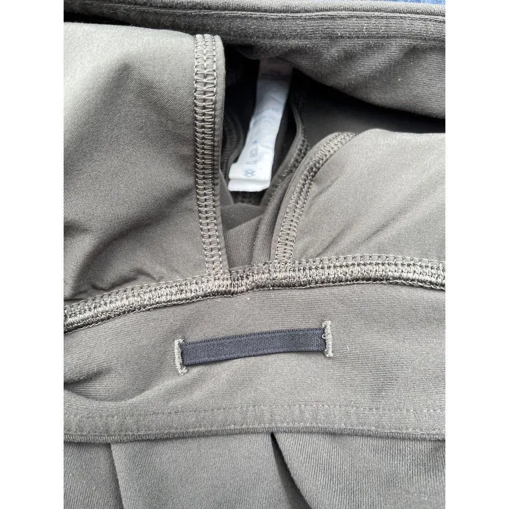 Lululemon Pants Women's Size 6 Asymmetrical Faux Wrap Front Slouchy Brown - Image 8