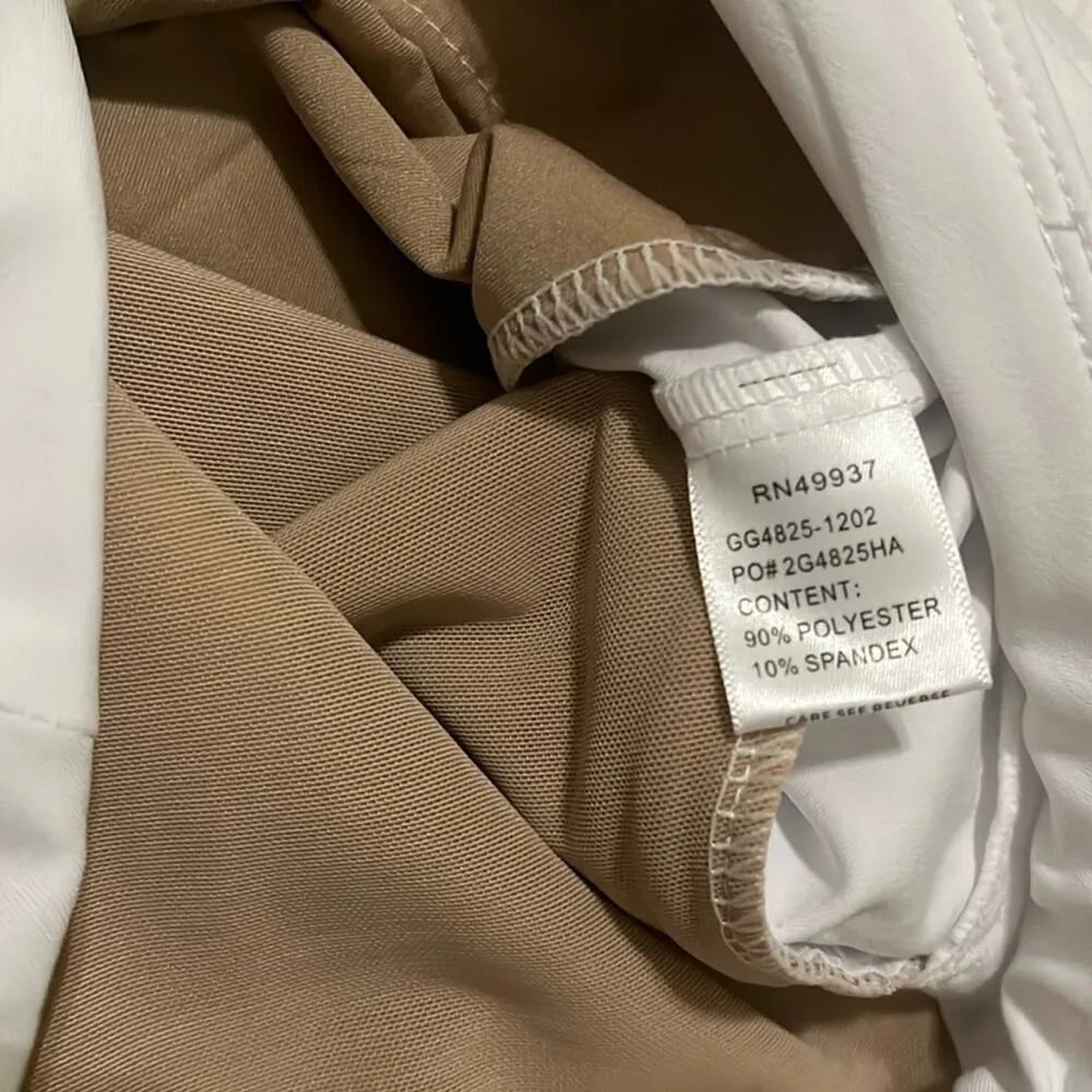 Tail Golf Shorts Womens 4 Stretch Essential White Chalk Knit Active Easy Care - Image 8